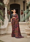 Saroj Vol 6 By Kashvi Dull Moss Brasso Designer Sarees Wholesale Shop In Surat
